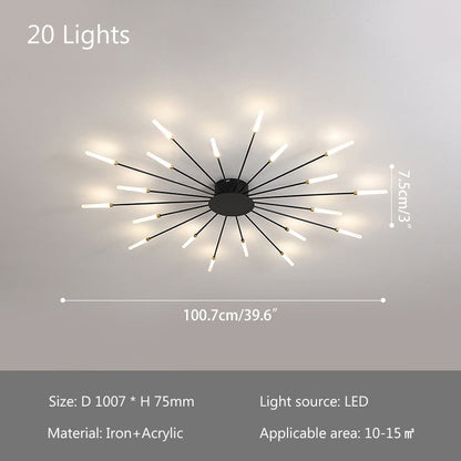 Swirl Flush Mount Ceiling Light for Living Room