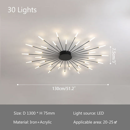 Swirl Flush Mount Ceiling Light for Living Room
