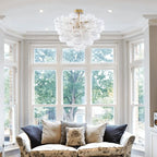 nuvlight Blisal Modernist Textured Glass Globe Flush Mount