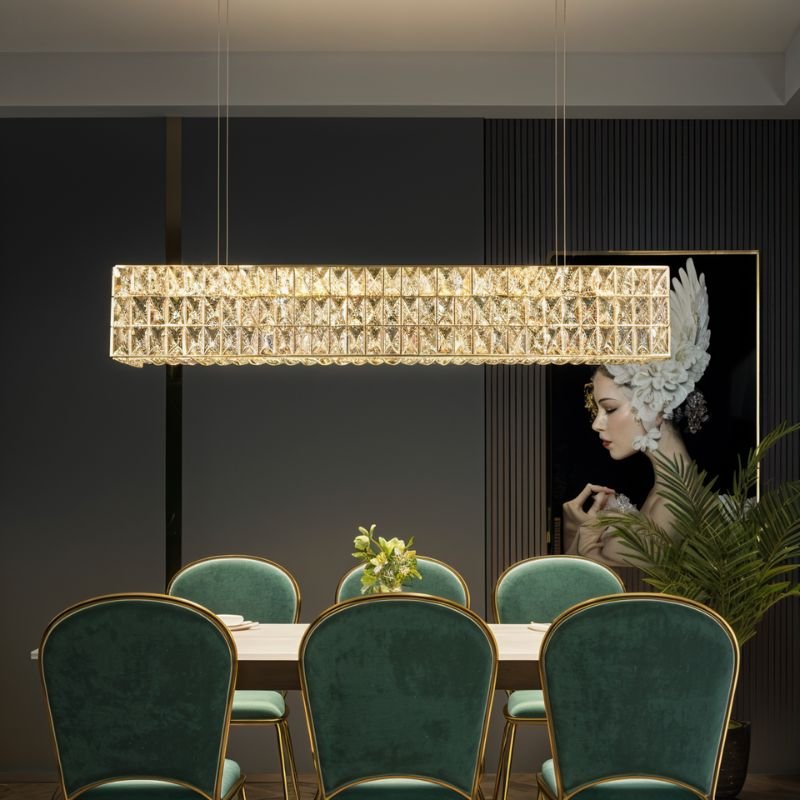 nuvlight Caixa Modern Geometric Cube Chandelier