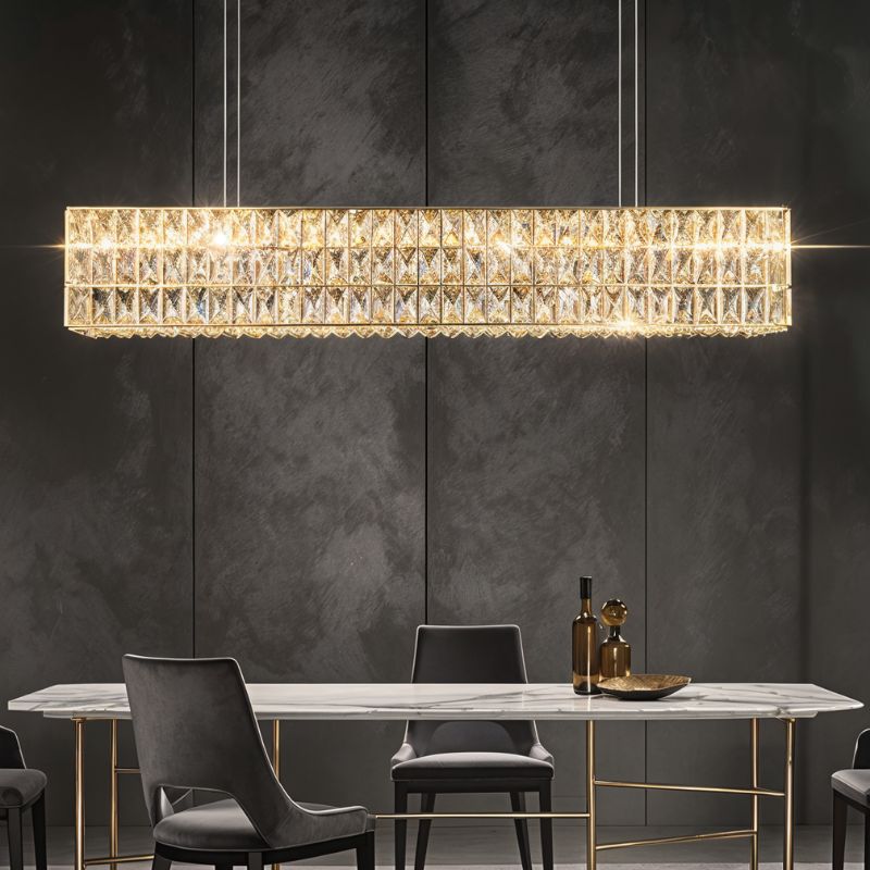 nuvlight Caixa Modern Geometric Cube Chandelier