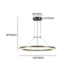 nuvlight Calve Architectural Minimalist Halo Chandelier