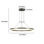 nuvlight Calve Architectural Minimalist Halo Chandelier