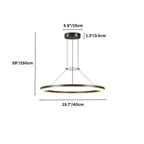 nuvlight Calve Architectural Minimalist Halo Chandelier