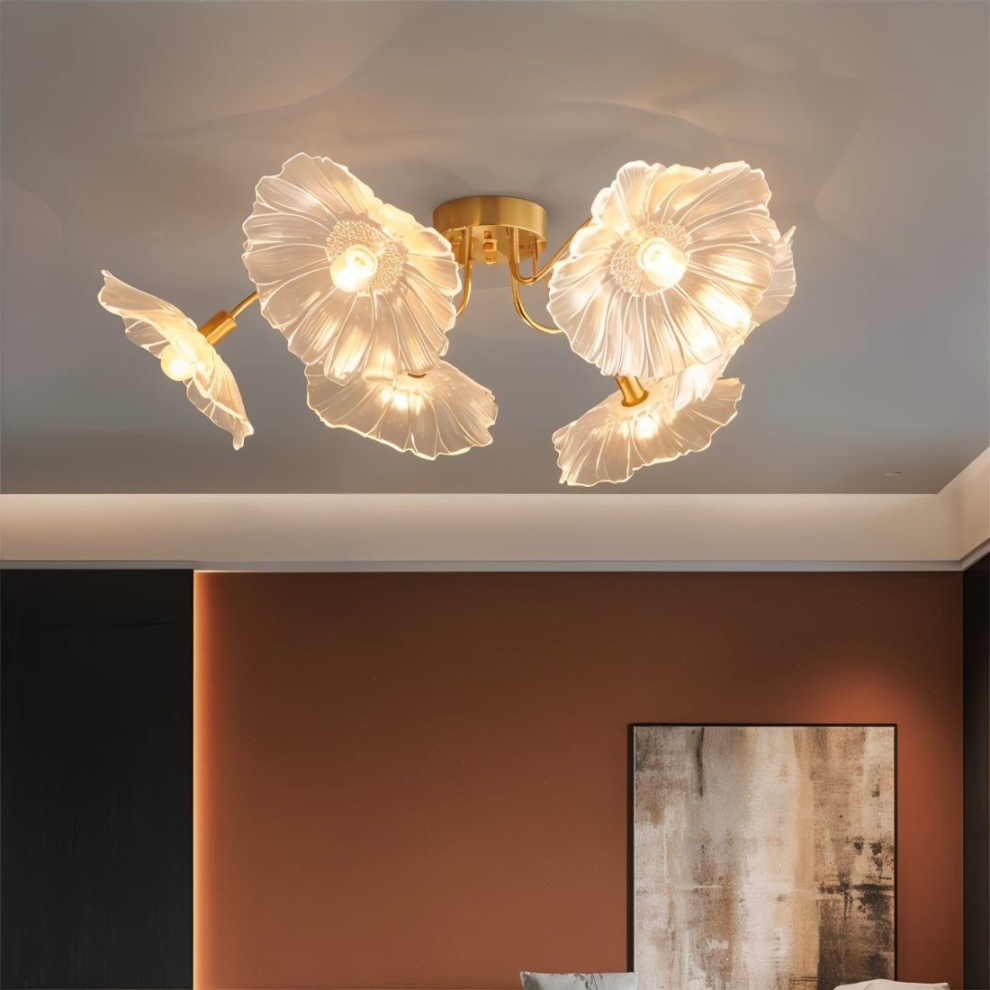 nuvlight Modern Floral LED Ceiling Ligh