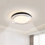 nuvlight Civra Modernist Layered Ripple Acrylic Flush Mount
