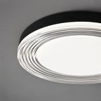 nuvlight Civra Modernist Layered Ripple Acrylic Flush Mount
