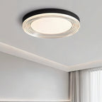 nuvlight Civra Modernist Layered Ripple Acrylic Flush Mount