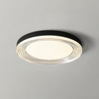 nuvlight Civra Modernist Layered Ripple Acrylic Flush Mount