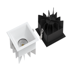 nuvlight Cubis Architectural Aluminium Recessed Geometric Spotlight