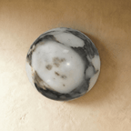 nuvlight Elune Modernist Glowing Stone Sphere Wall Sconce