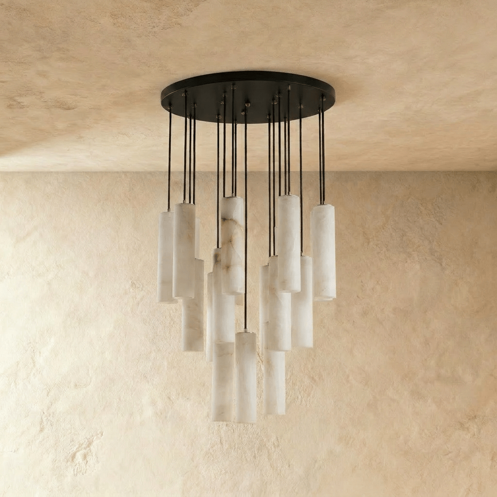 nuvlight Entokei Modern Luxury Alabaster Chandelier