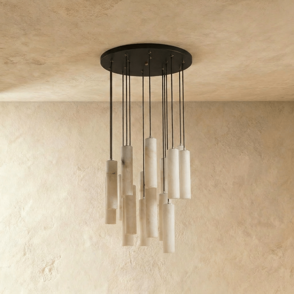 nuvlight Entokei Modern Luxury Alabaster Chandelier