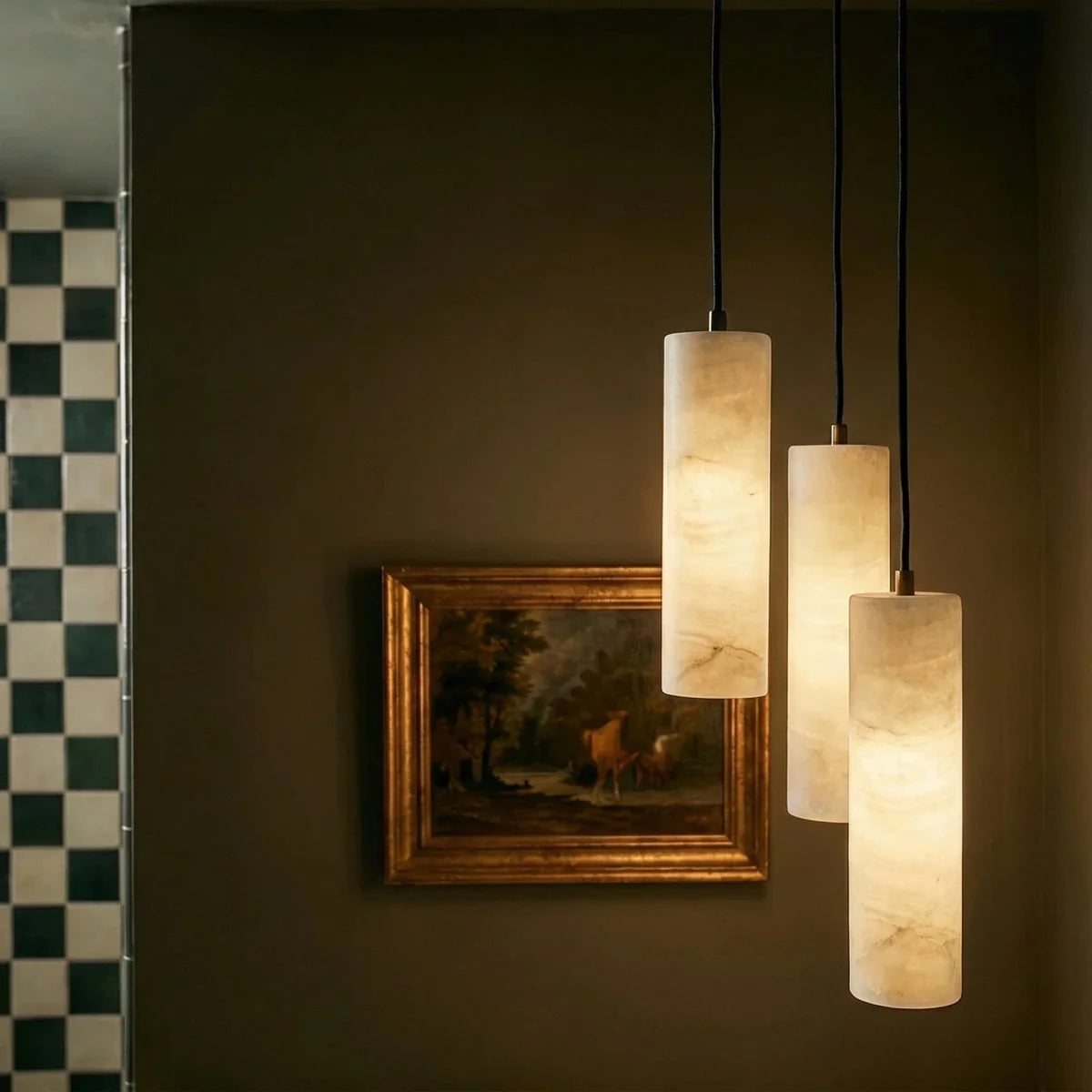 nuvlight Entokei Modern Luxury Alabaster Chandelier