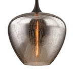 nuvlight Esar Mid-Century Seeded Glass Teardrop Pendant