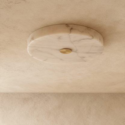 nuvlight Gaba Modern Luxury Alabaster Flushmount Light