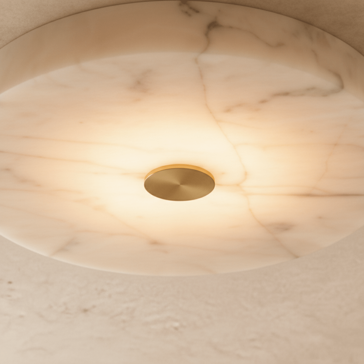 nuvlight Gaba Modern Luxury Alabaster Flushmount Light