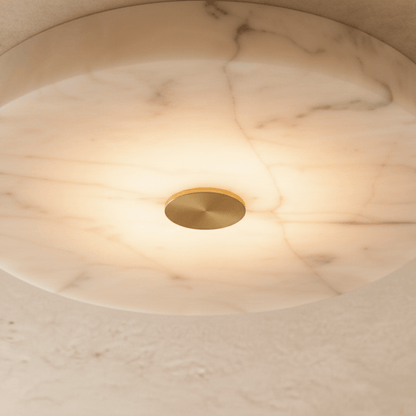 nuvlight Gaba Modern Luxury Alabaster Flushmount Light