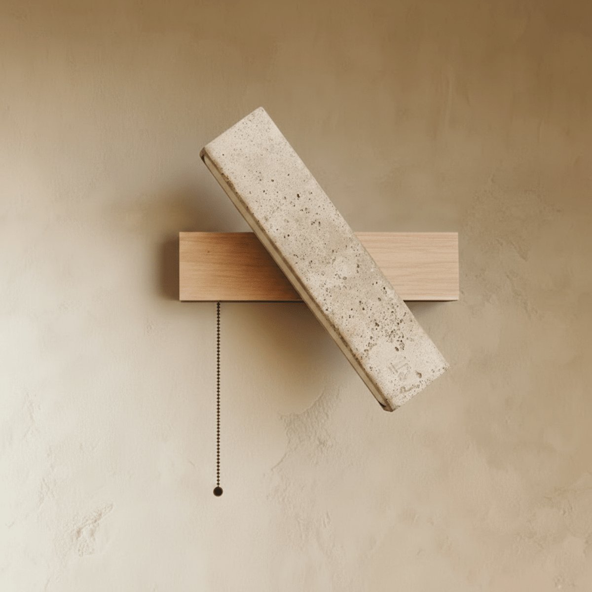 Nuvlight Glimra Travertine Wall Lamp