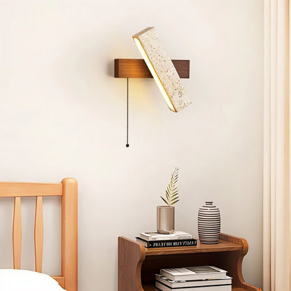 Nuvlight Glimra Travertine Wall Lamp