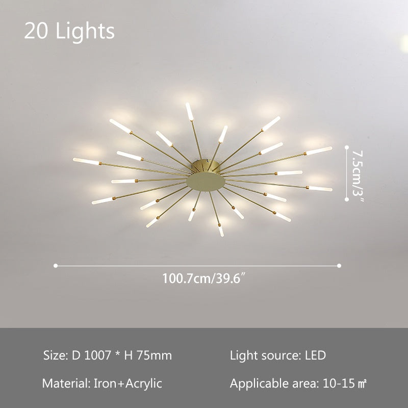 Swirl Flush Mount Ceiling Light for Living Room