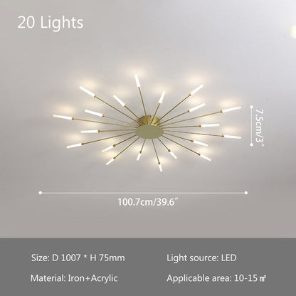 Swirl Flush Mount Ceiling Light for Living Room