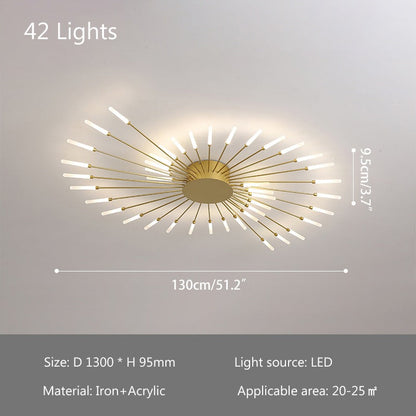 Swirl Flush Mount Ceiling Light for Living Room