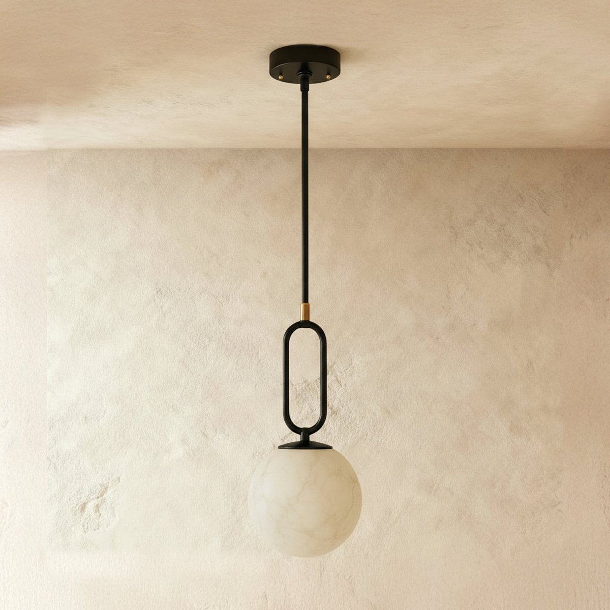 nuvlight Gong Modern Luxury Alabaster Pendant Light