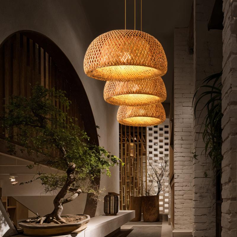 nuvlight Rattan Cocoon Hand-Woven Pendant Light