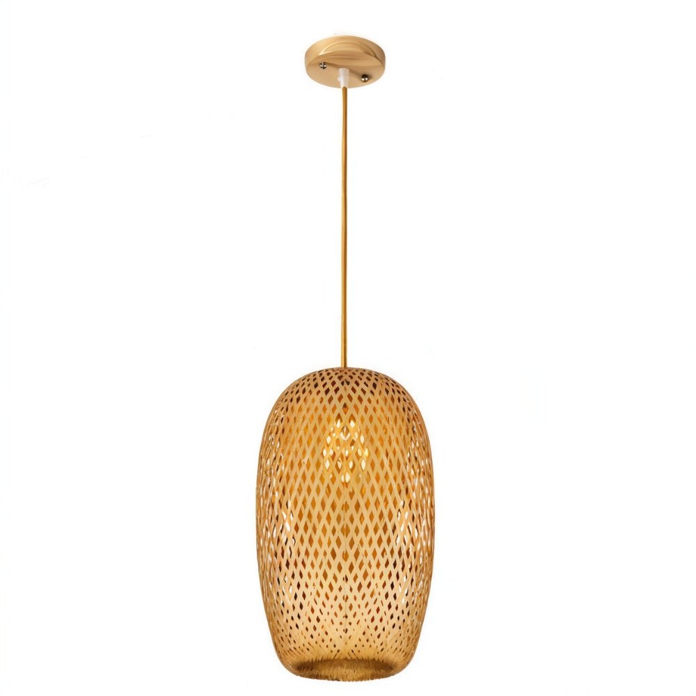 nuvlight Rattan Cocoon Hand-Woven Pendant Light