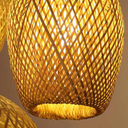 nuvlight Rattan Cocoon Hand-Woven Pendant Light
