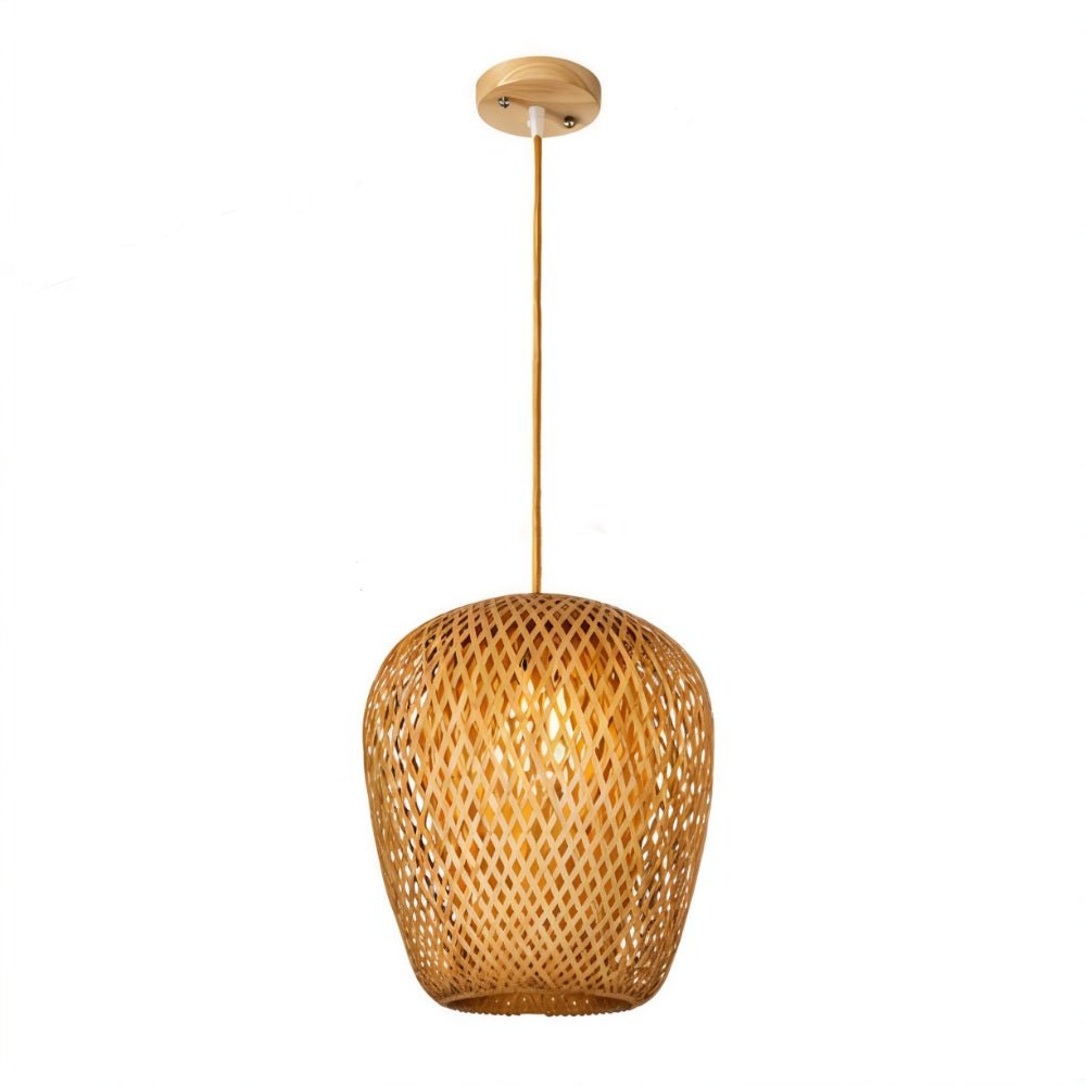 nuvlight Rattan Cocoon Hand-Woven Pendant Light