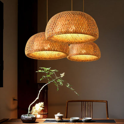 nuvlight Rattan Cocoon Hand-Woven Pendant Light