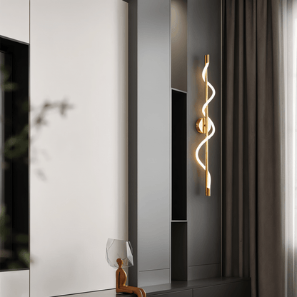nuvlight Helixa Modernist Spiral Silicone LED Wall Sconce