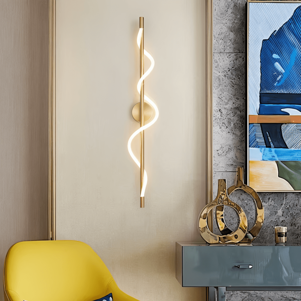 nuvlight Helixa Modernist Spiral Silicone LED Wall Sconce