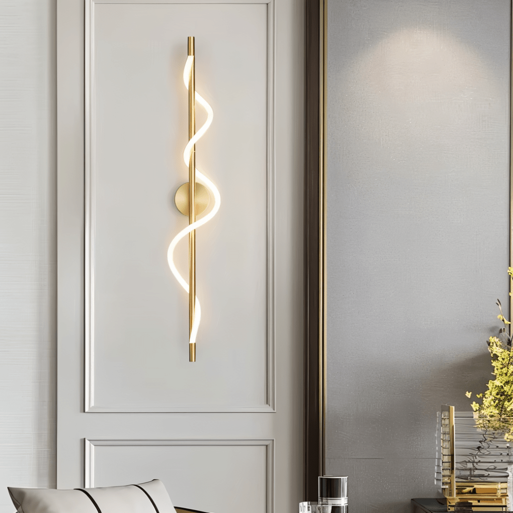nuvlight Helixa Modernist Spiral Silicone LED Wall Sconce