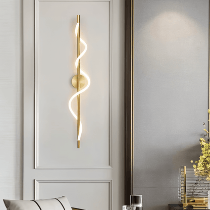 nuvlight Helixa Modernist Spiral Silicone LED Wall Sconce