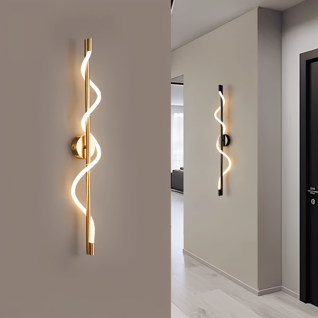nuvlight Helixa Modernist Spiral Silicone LED Wall Sconce