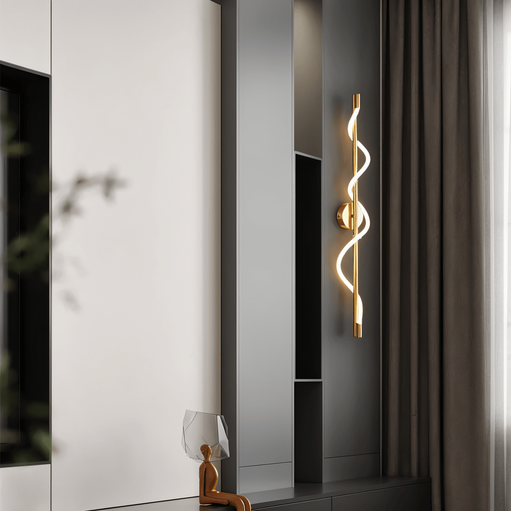nuvlight Helixa Modernist Spiral Silicone LED Wall Sconce