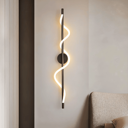 nuvlight Helixa Modernist Spiral Silicone LED Wall Sconce