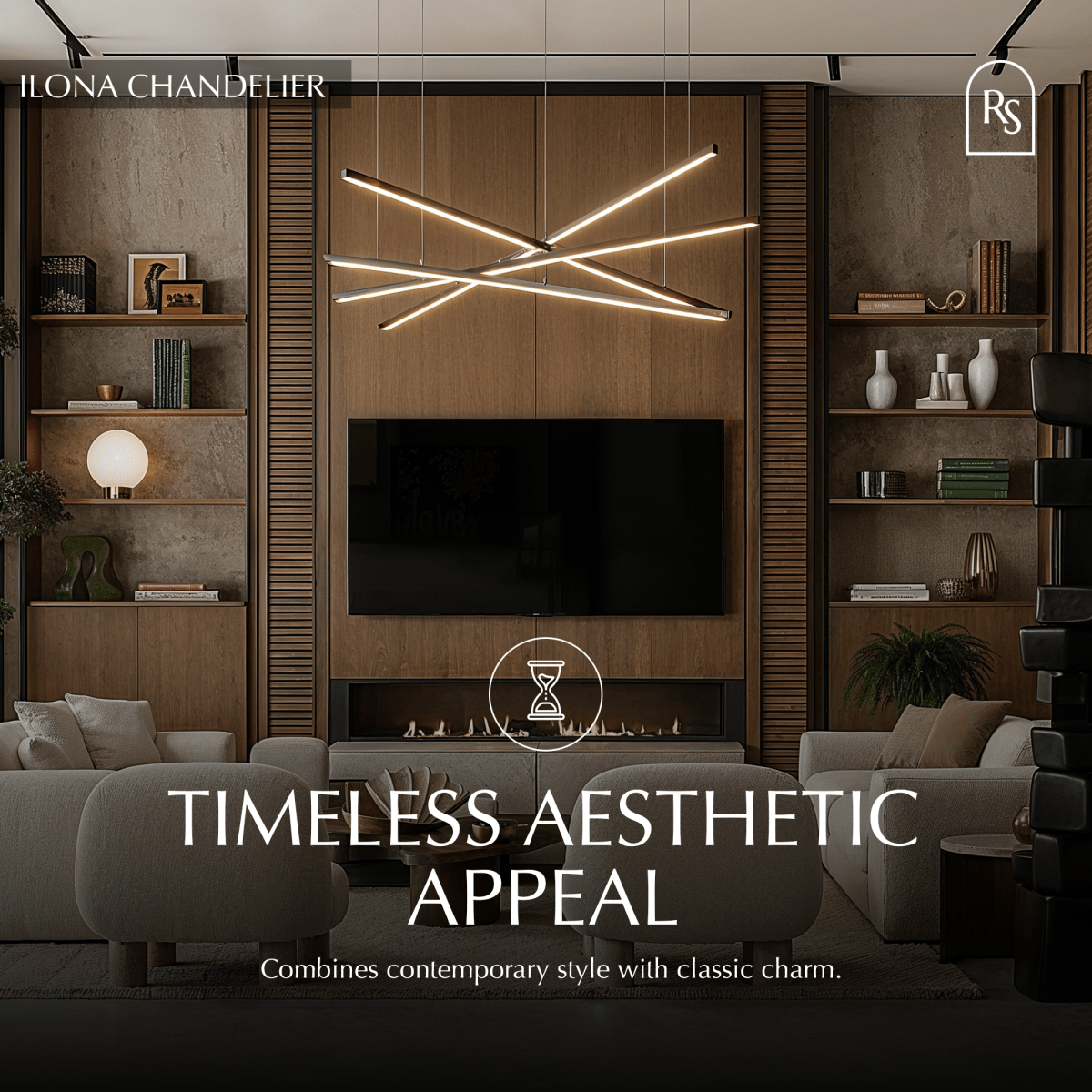 nuvlight Ilona Modern Minimalist LED Chandelier