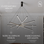 nuvlight Ilona Modern Minimalist LED Chandelier