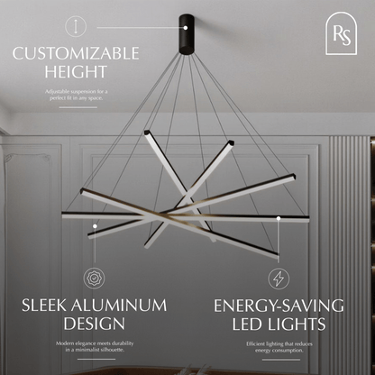 nuvlight Ilona Modern Minimalist LED Chandelier