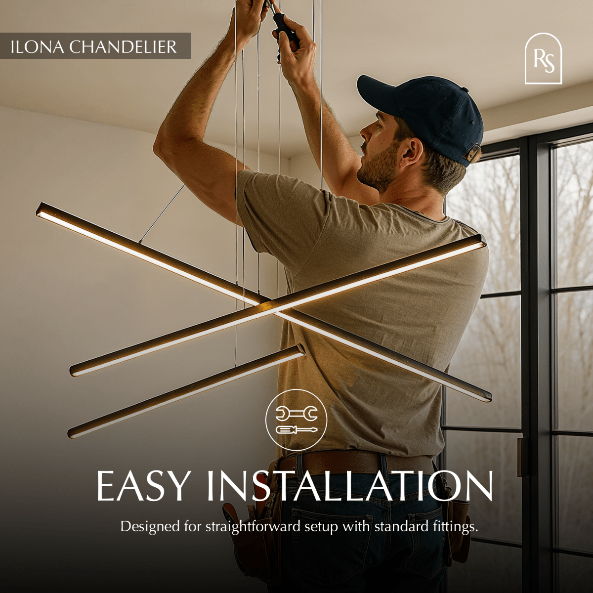 nuvlight Ilona Modern Minimalist LED Chandelier
