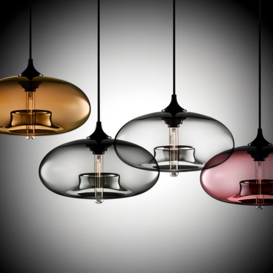 nuvlight Lustre Modern Luxury Glass Pendant Light