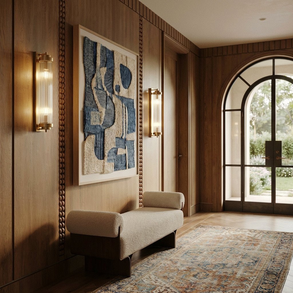 nuvlight Luxor Modern Luxury Brass Wall Sconce