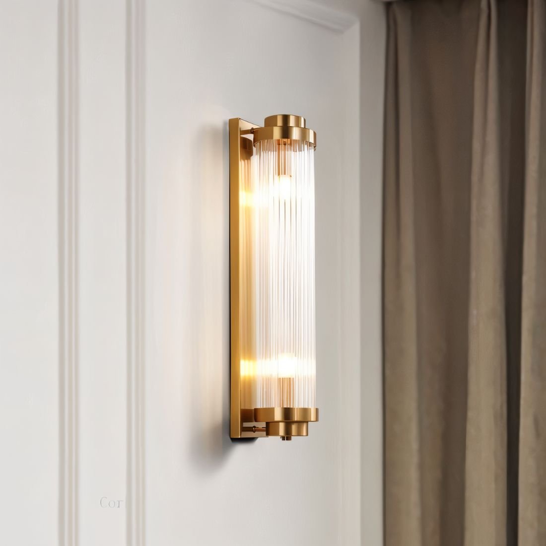 nuvlight Luxor Modern Luxury Brass Wall Sconce