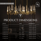 nuvlight Manara Modern Luxury Statement Chandelier