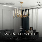 nuvlight Manara Modern Luxury Statement Chandelier