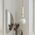 nuvlight Marlo Modernist Frosted Globe Pendant Light